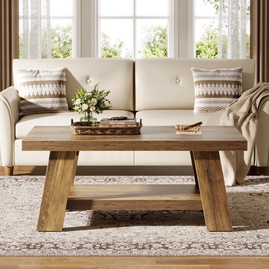 Rustic Farmhouse Wood Coffee Table