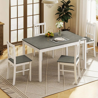 5-Piece Farmhouse Kitchen Table Set