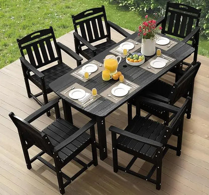 7-Piece, Outdoor Dining Set for 6