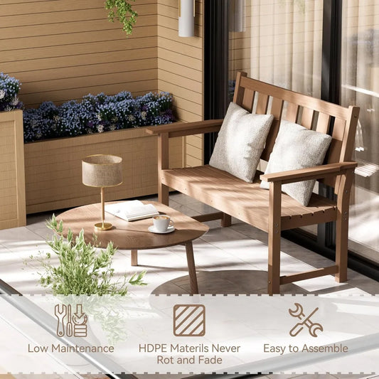 Outdoor Bench Ideal for Porch, Patio or Balcony