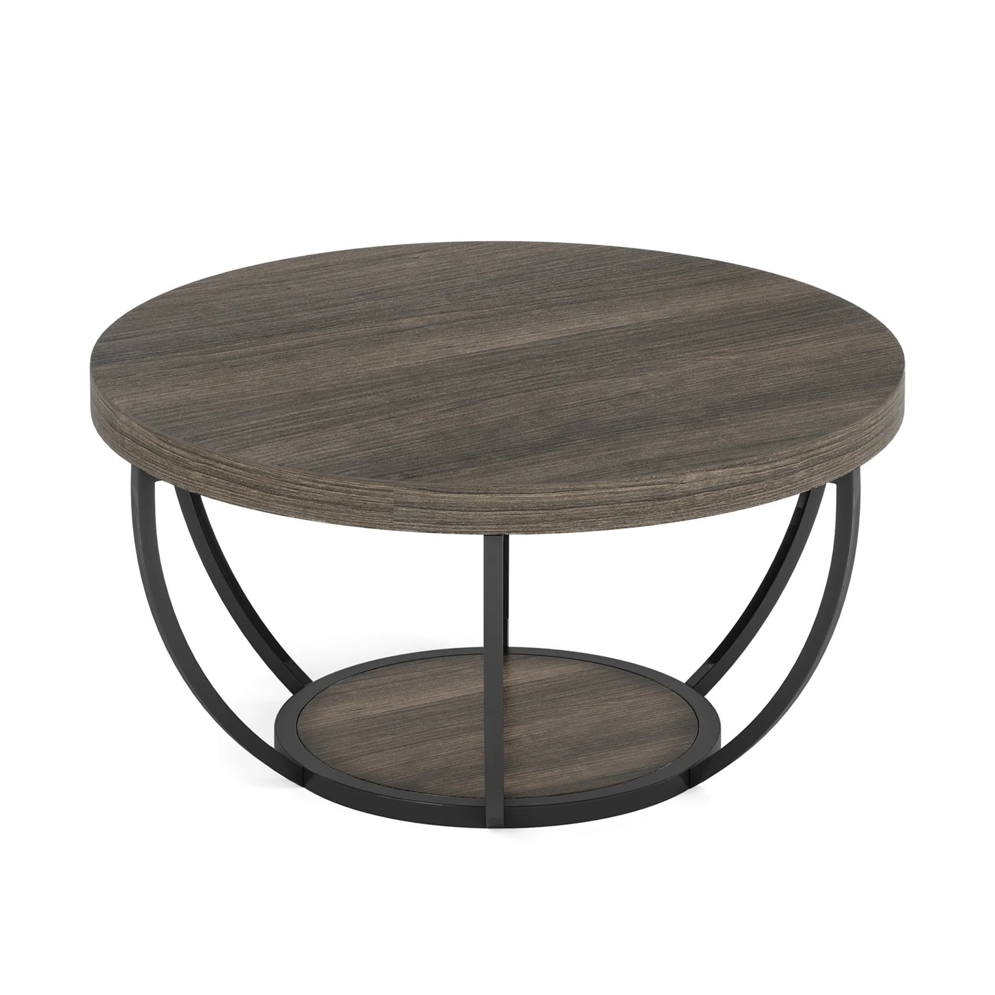 Farmhouse Industrial Round Coffee Table