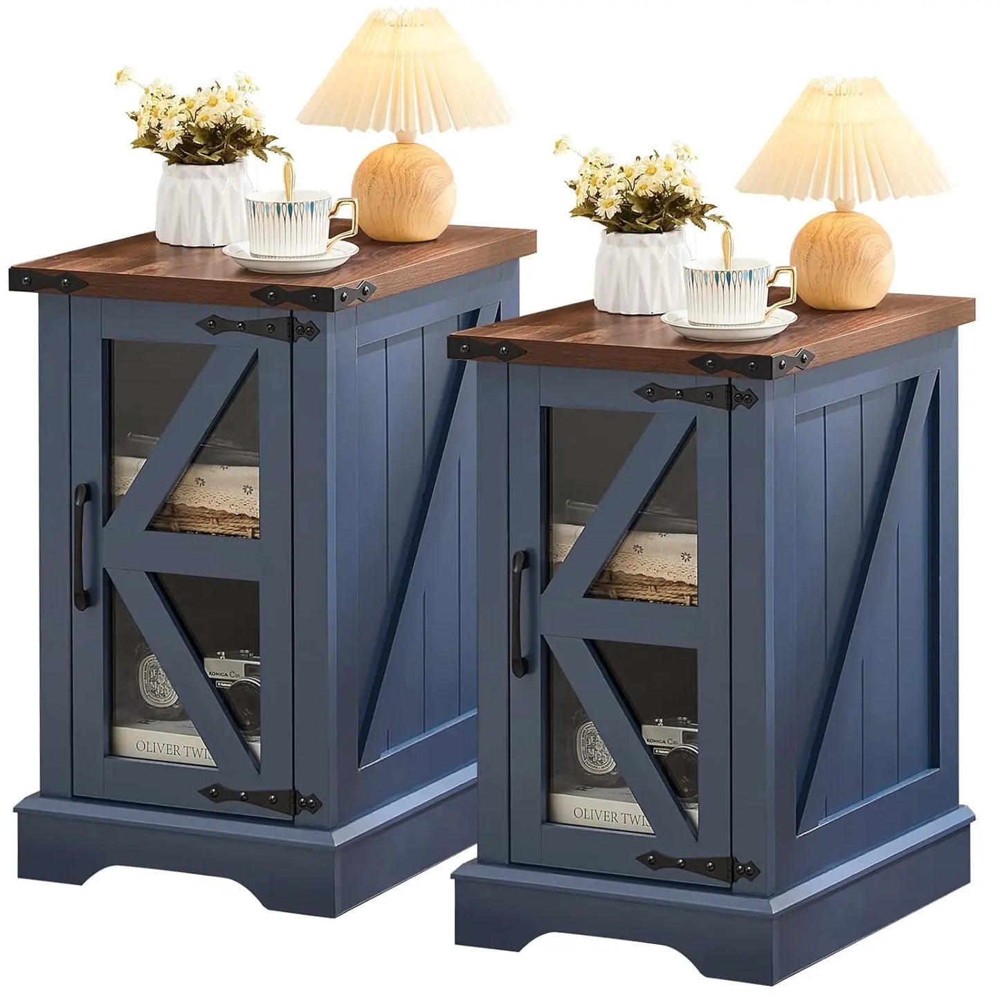 Set of 2, Farmhouse End Tables