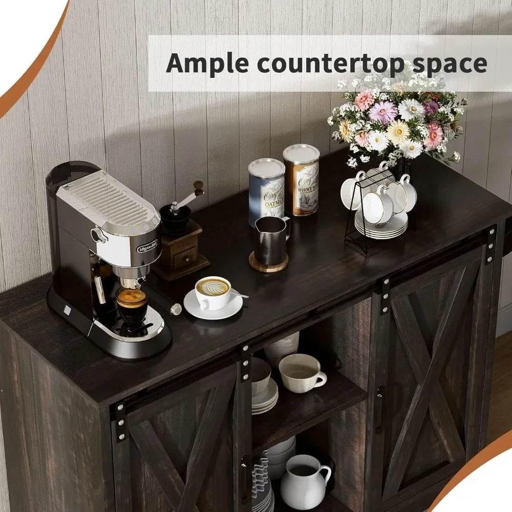 Farmhouse Style Sideboard Buffet or Coffee Bar