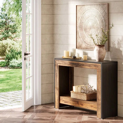 Farmhouse Console Table for Entryway or Living Room