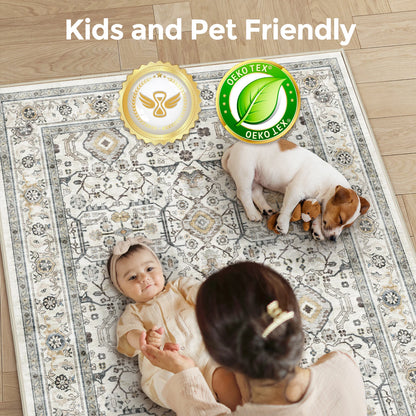 Vintage Area Rugs for Living Room and Bedroom