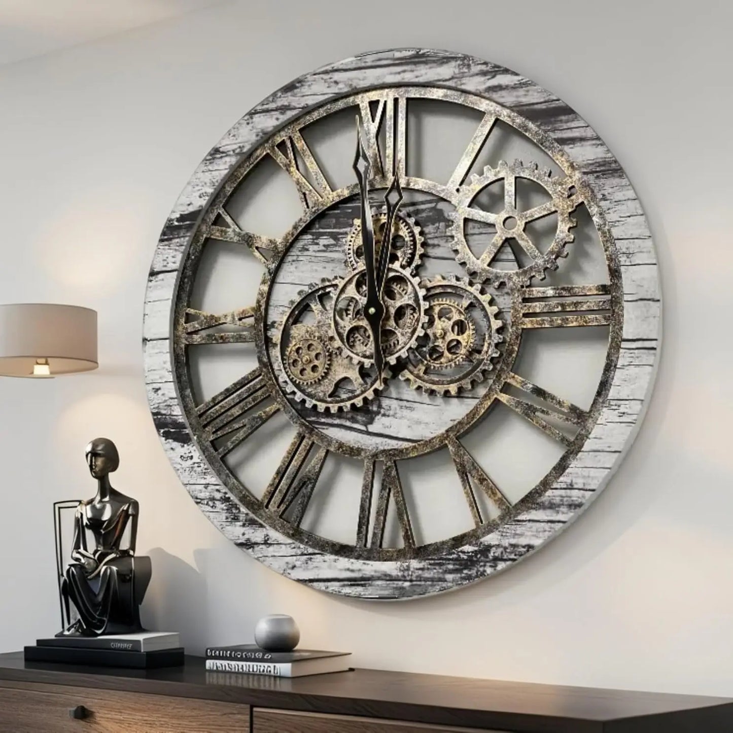 Industrial Rustic Farmhouse Wall Clock