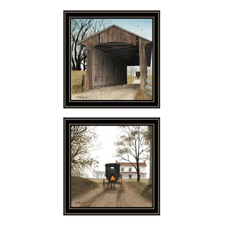 2-Piece Set - Headin' Home & Miller's Creek Bridge, Ready to Hang