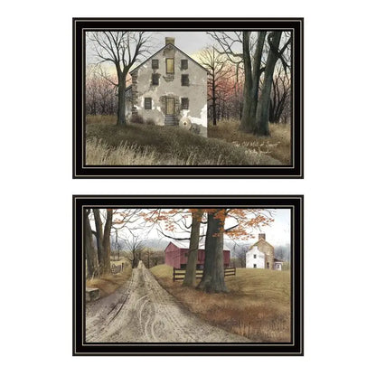2-Piece Set - The Old Mill & A Road Home, Ready to Hang