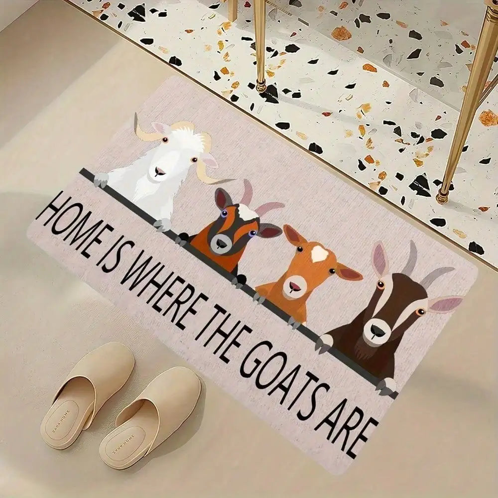 Farmhouse Doormat, Bathroom Rug, Kitchen Mat