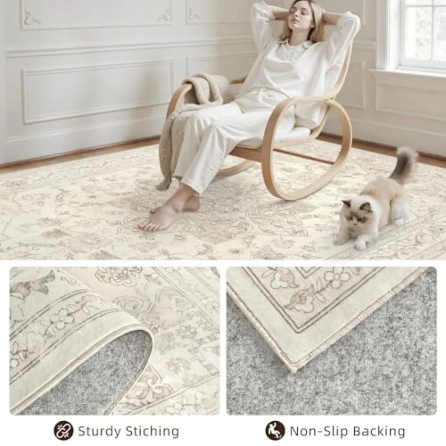 8' x 10' Vintage Boho Area Rug
