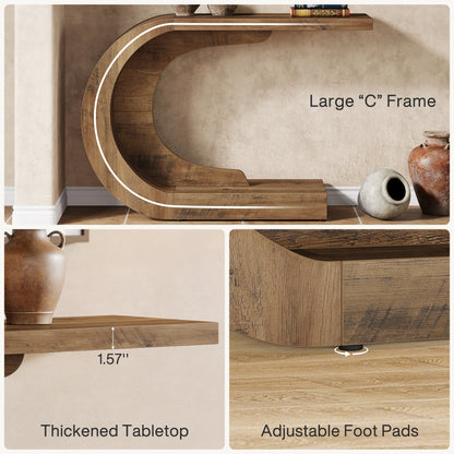 Farmhouse Console Table for Entryway, Hallway or Living Room
