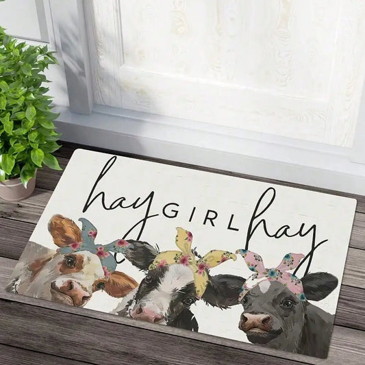 Farmhouse Welcome Mat, Bathroom Mat or Kitchen Mat