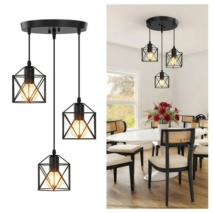 Farmhouse Industrial Pendant Lights for Kitchen, Dining Room or Entryway