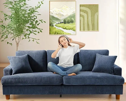 Comfy Corduroy Couch for Living Room