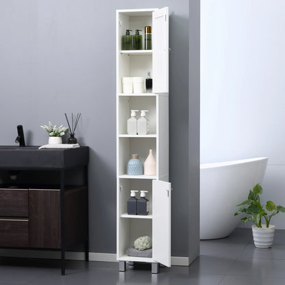 70.75" Tall, Storage Cabinet with Mirror for Bathroom or Living Room