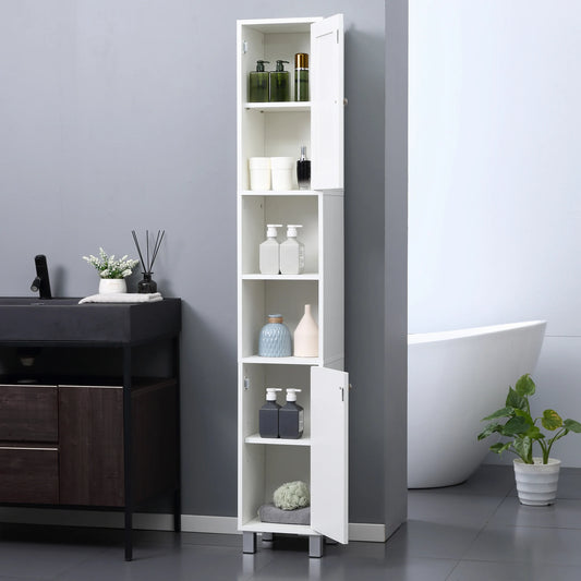 70.75" Tall, Storage Cabinet with Mirror for Bathroom or Living Room