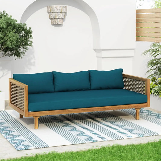Outdoor Sofa or Daybed Made From Acacia Wood