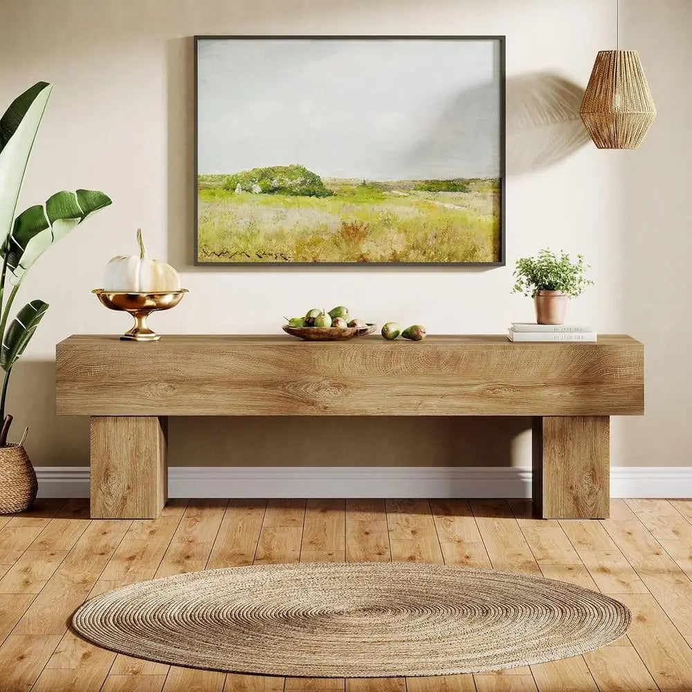 Farmhouse TV Stand for Living Room or Console Table