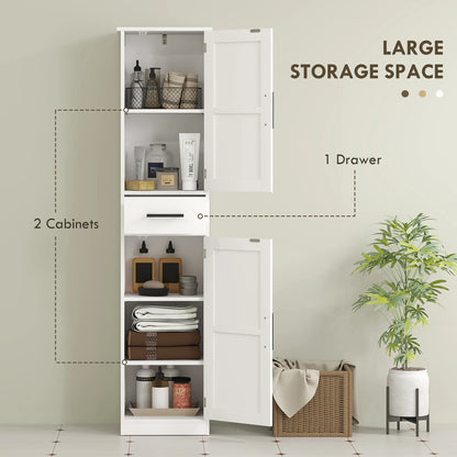 67" Tall, Farmhouse Storage Cabinet with Barn Doors for Bathroom