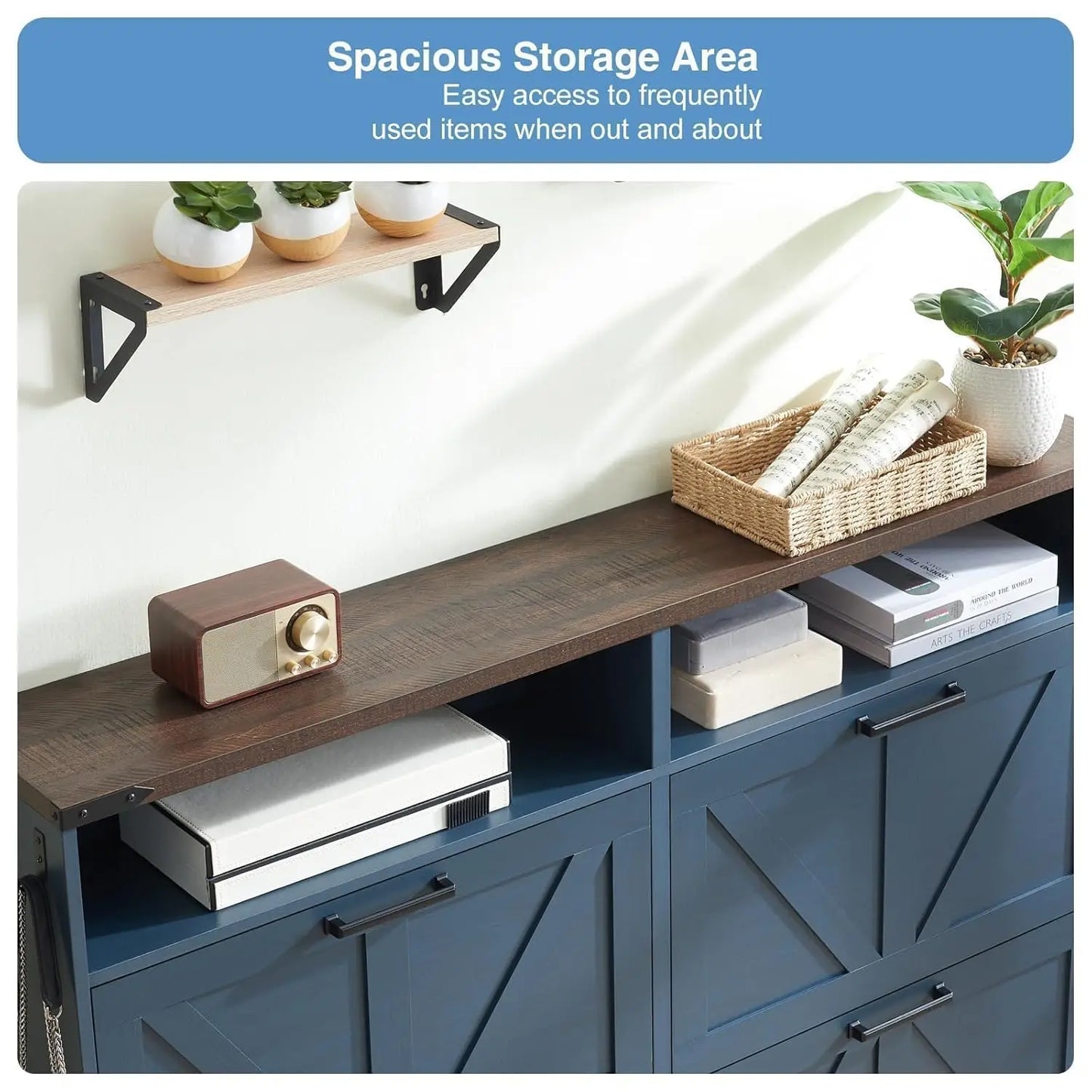Farmhouse Shoe Storage Cabinet