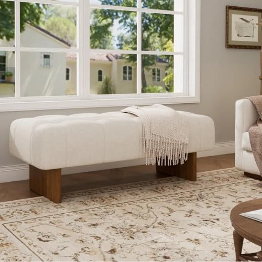 Modern Upholstered Ottoman Bench