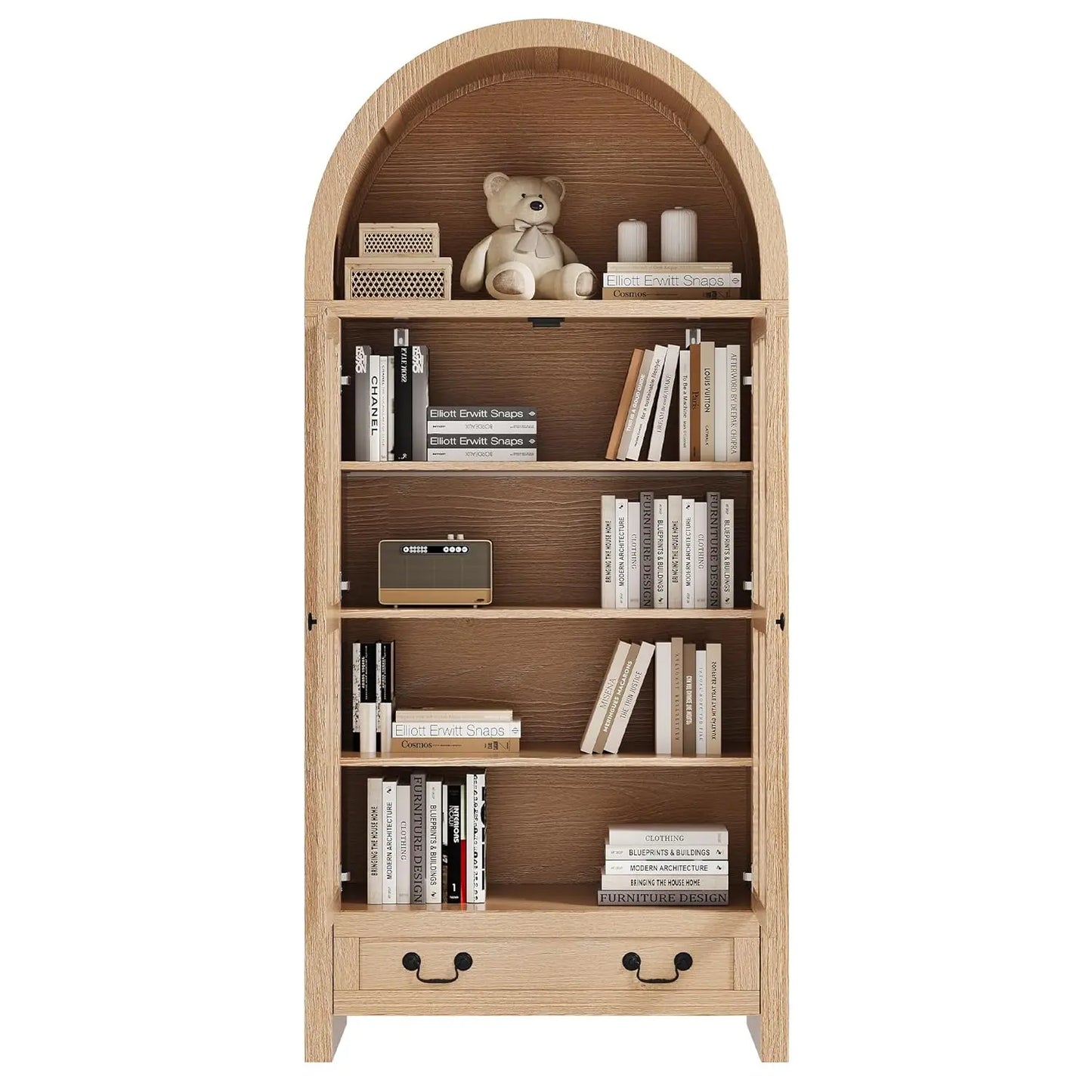 71" Tall, Arched Kitchen Pantry