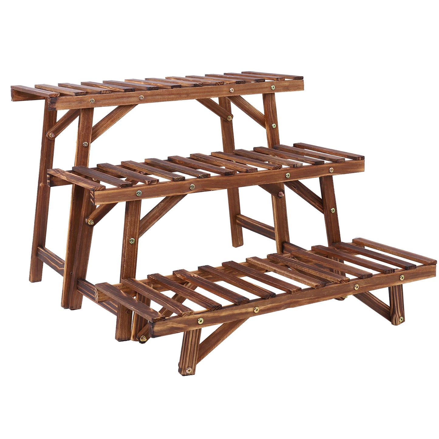 Wooden Plant Stand for Indoor, Patio or Garden