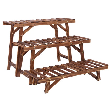 Wooden Plant Stand for Indoor, Patio or Garden