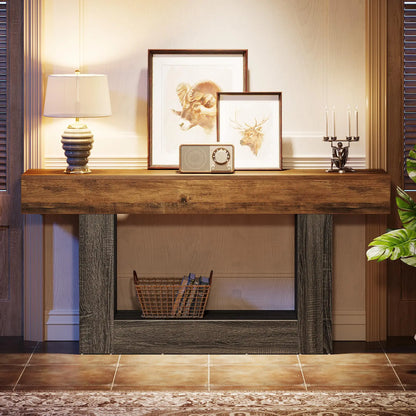 Rustic Farmhouse, Wooden Entryway Table or Living Room TV Stand