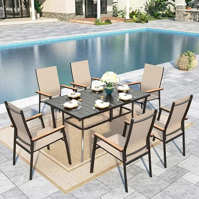 7-Piece, Outdoor Dining Set