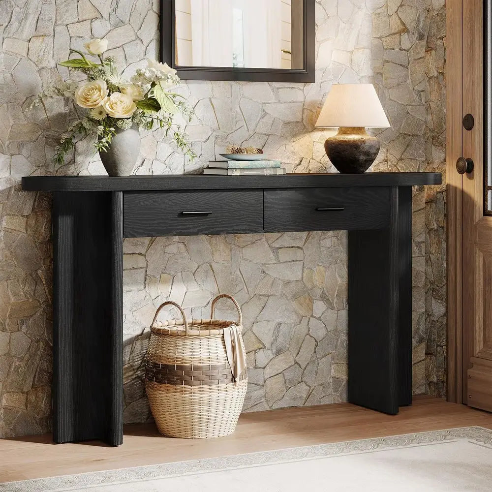 Farmhouse Console Table with 2 Drawers