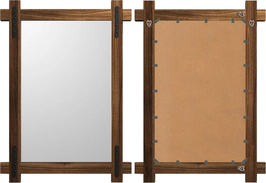 Rustic Farmhouse, Wooden Vanity Mirror for Bathroom