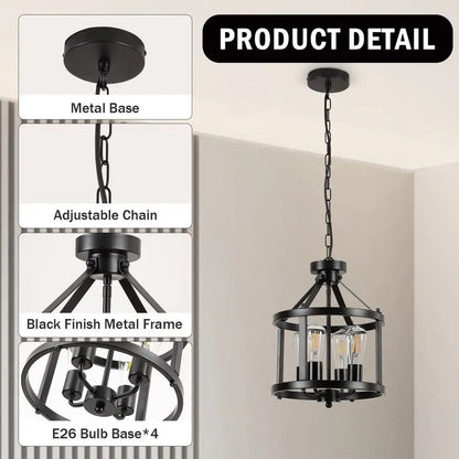 Farmhouse Kitchen Island, Hanging Pendant Lights