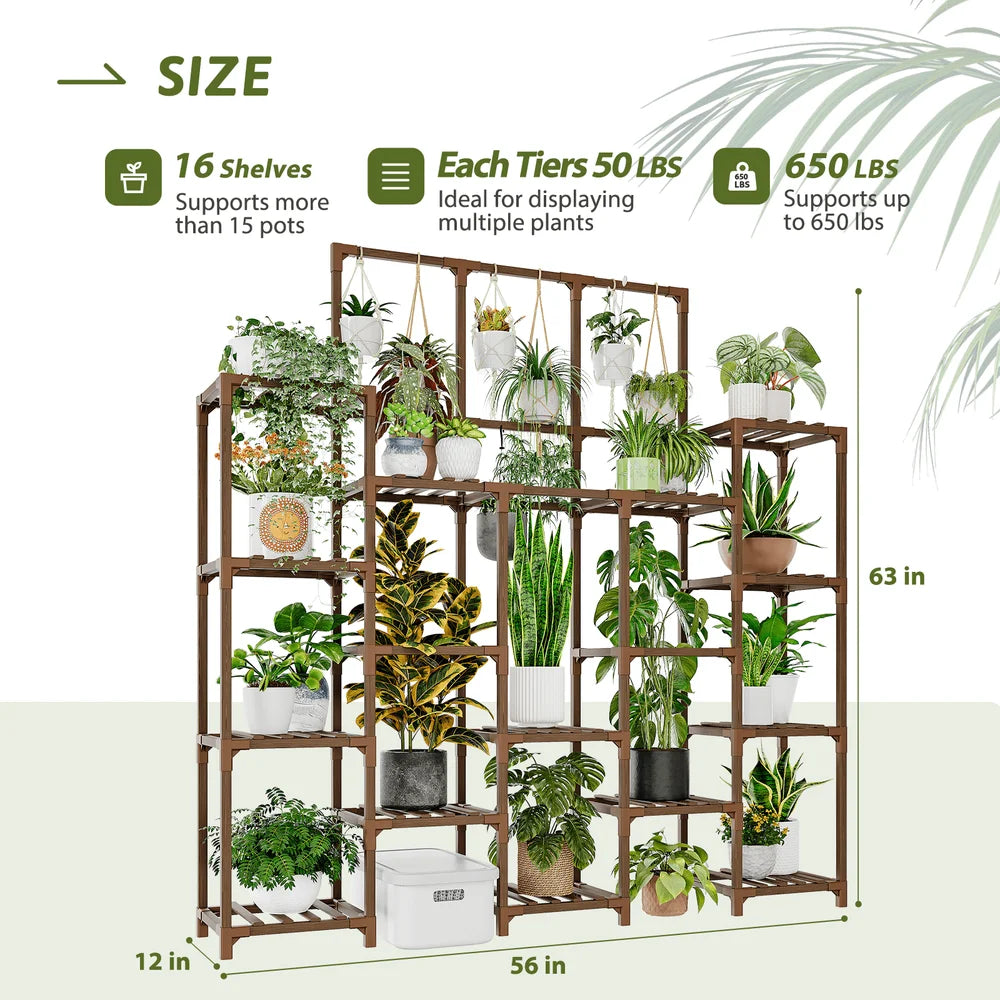 63" Tall, Indoor or Outdoor Plant Stand