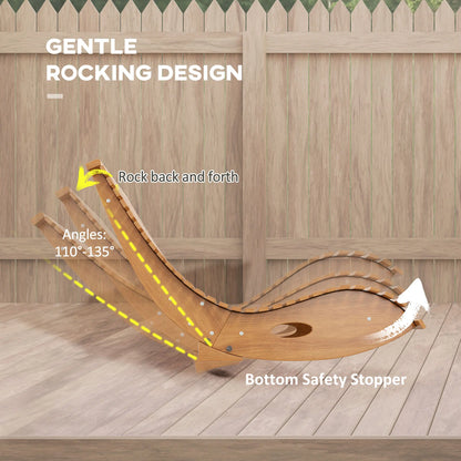 Outdoor Wooden Rocking Chair