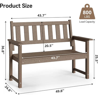 Outdoor Bench Ideal for Porch, Patio or Balcony