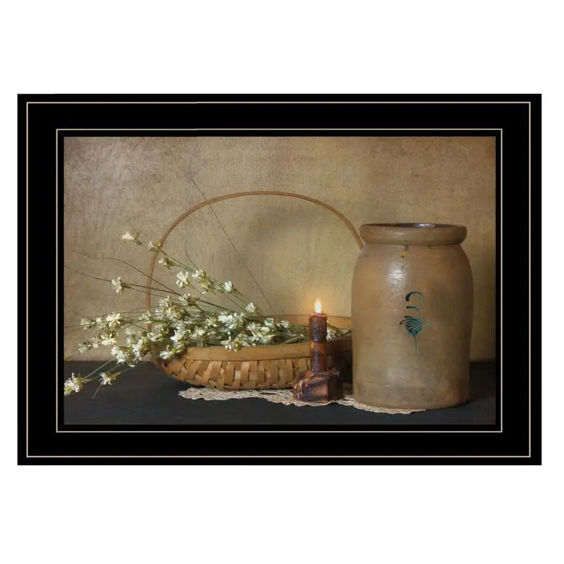 Basket of Flowers Framed Print