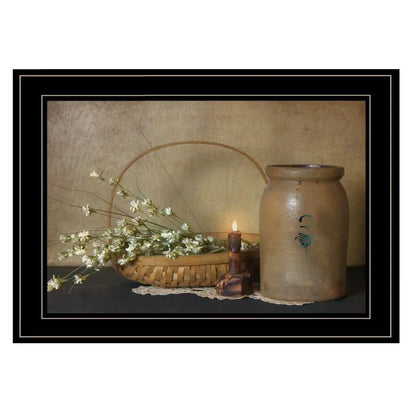 Basket of Flowers Framed Print