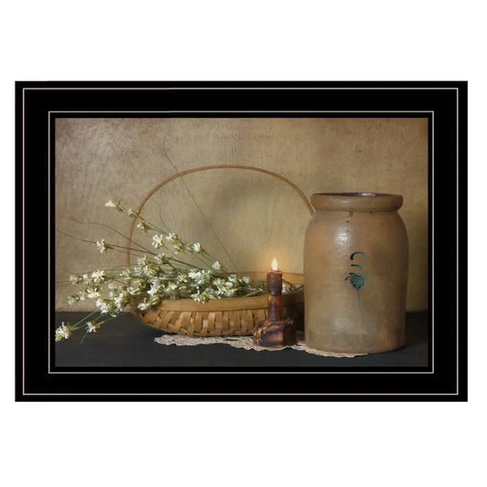 Basket of Flowers Framed Print