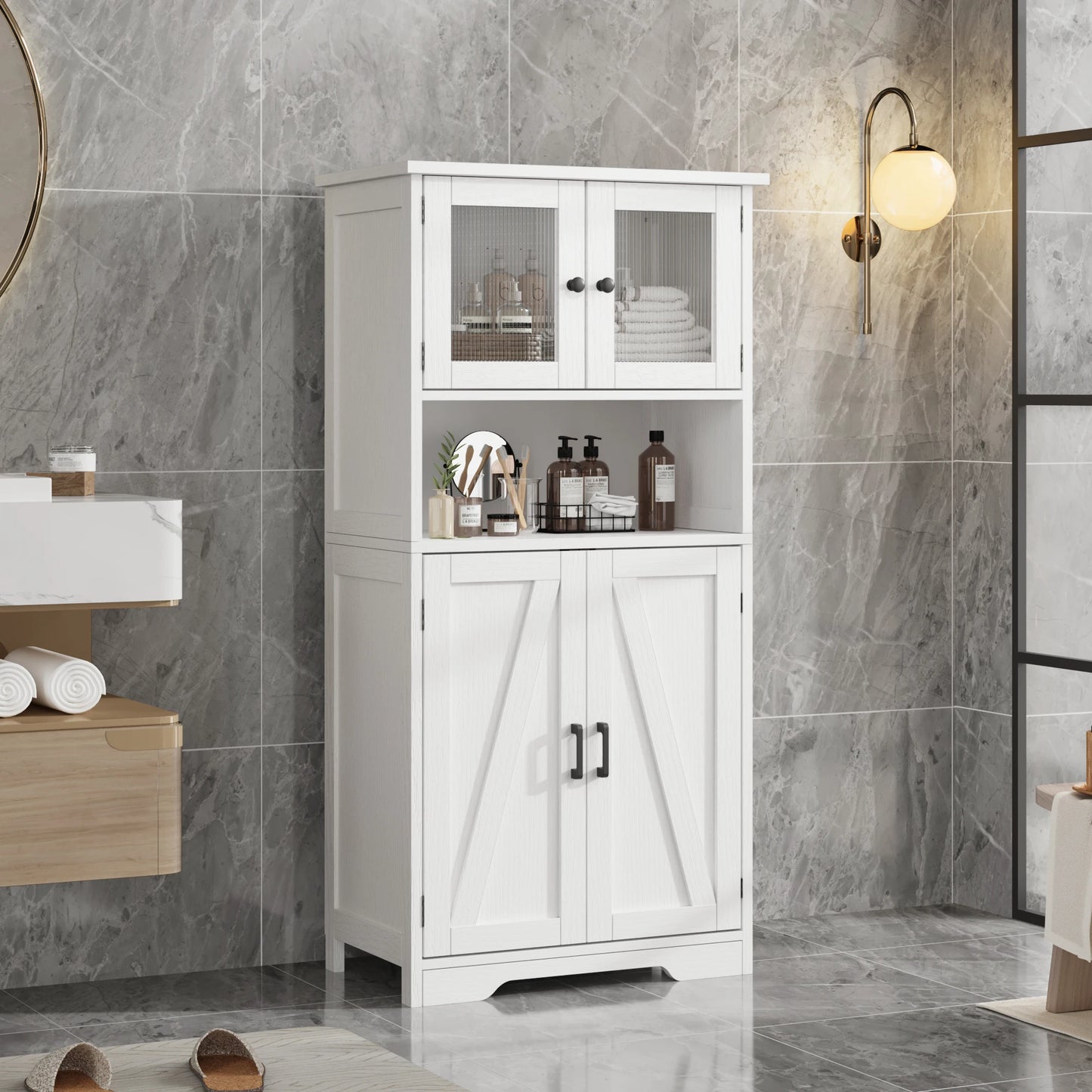 Kitchen Pantry Cupboard or Bathroom Cabinet