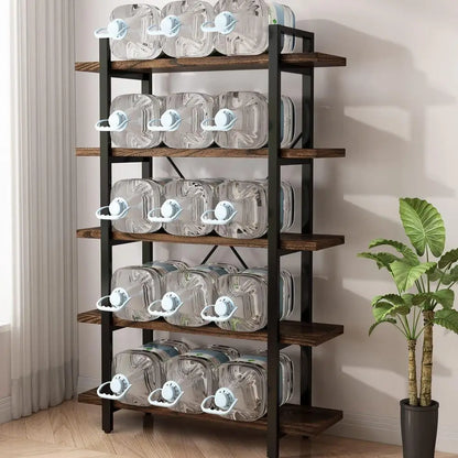 Industrial Style Wood & Metal Bookcase