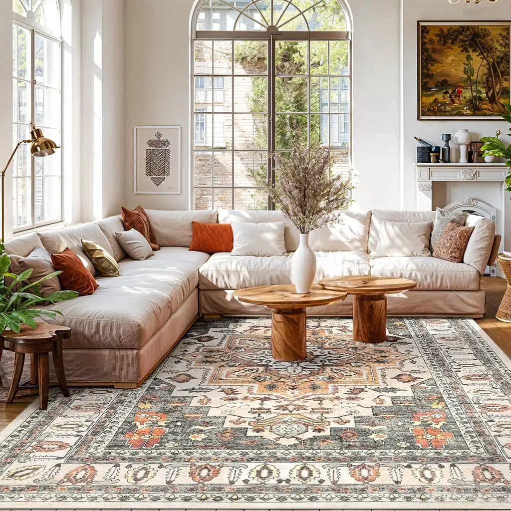 8' x 10' Boho Area Rug