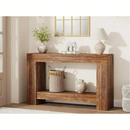 Farmhouse Console Table For Entryway or Living Room