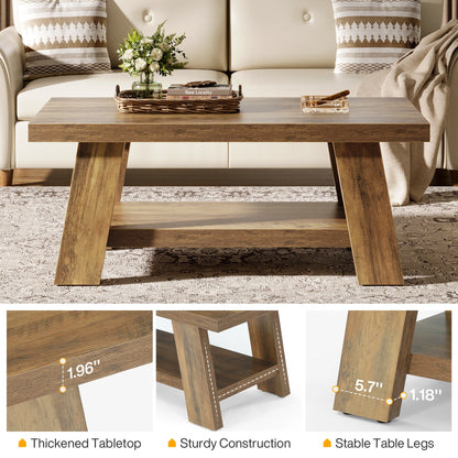 Rustic Farmhouse Wood Coffee Table