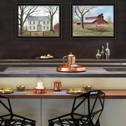 2- Piece Early American Homestead, Ready to Hang