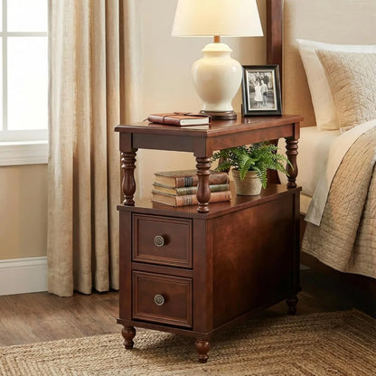 Mid-Century Modern, Solid Wood Nightstand