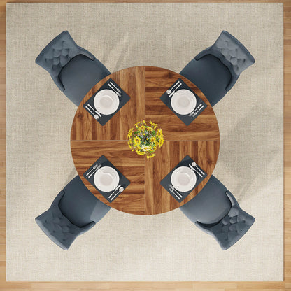 Round Wooden Dining Table