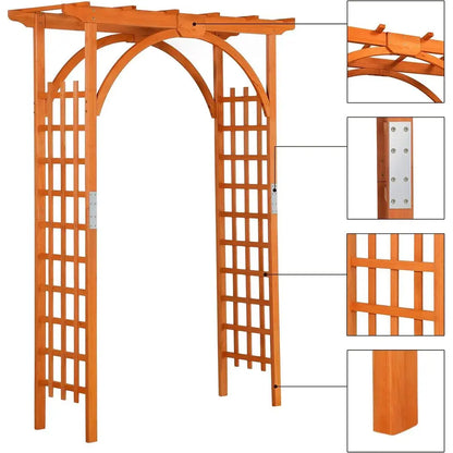 Wooden Garden Trellis Arch for Climbing Plants