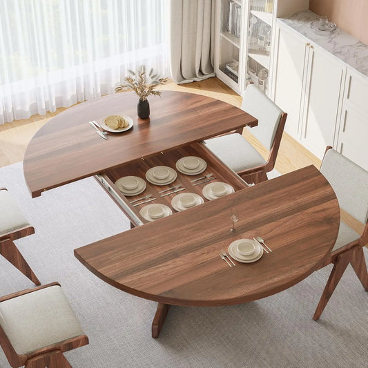 Extendable Wooden Dining Table seats 4-6