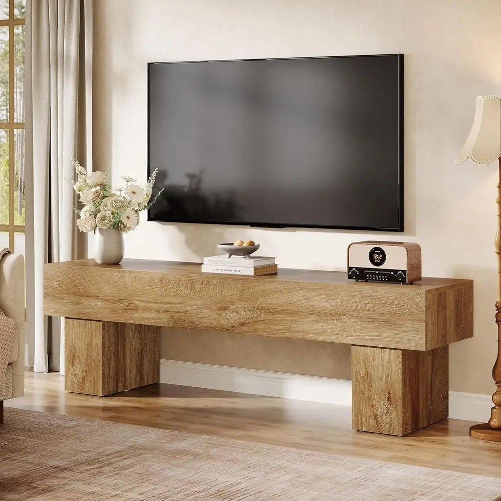 Farmhouse TV Stand for Living Room or Console Table